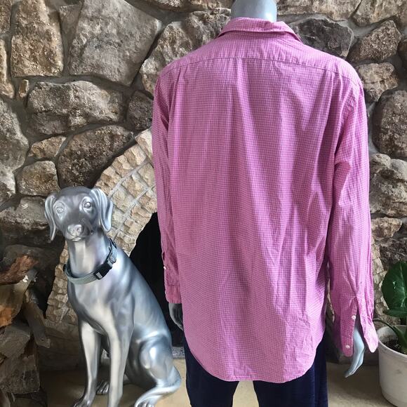 Polo Ralph Lauren Pink Checkered Button Down Long Sleeve Shirt Men's Size XXL - Picture 4 of 6